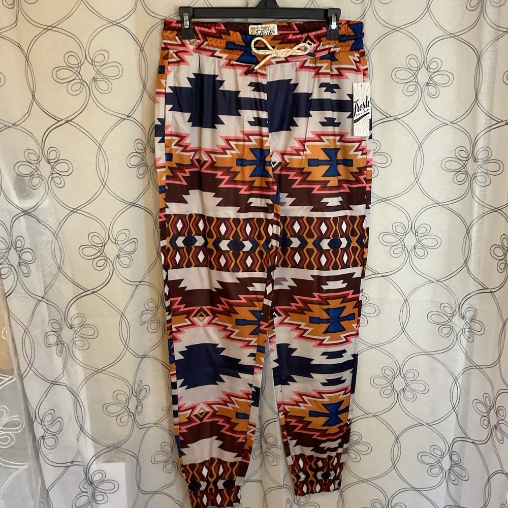 NWT Fresh Prints Drill Clothing Company Graphic Print Joggers Men's Size Medium